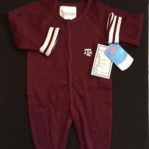 TX A&M baby footie PJs Official License